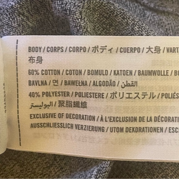 Hollister T-Shirt Men Medium Gray Embroidered Lightweight Solid Casual Crewneck - Picture 4 of 7